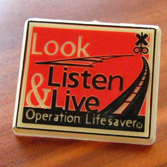 Operation Lifesaver Vintage Lapel Pin - Picture 2 of 4